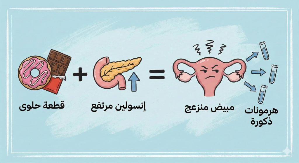 لماذا يسبب تكيس المبايض نمو شعر اللحية عند النساء؟