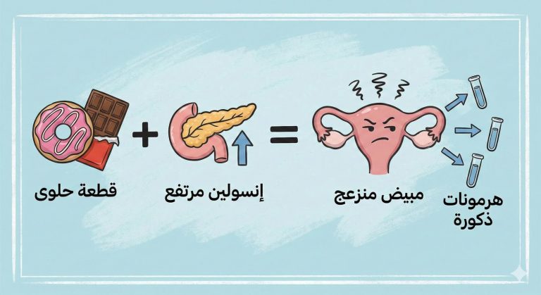 لماذا يسبب تكيس المبايض نمو شعر اللحية عند النساء؟